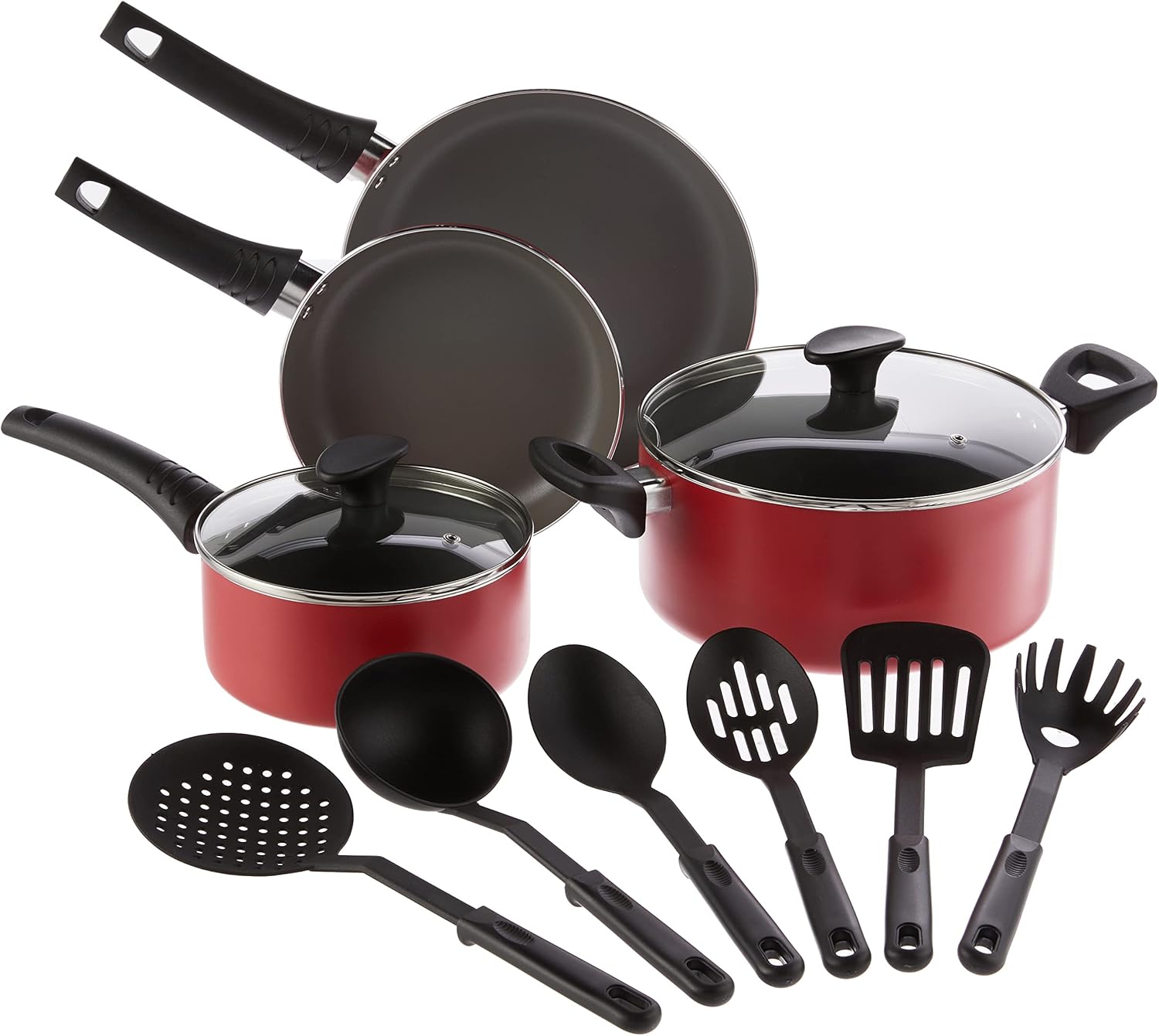 Nonstick Cookware Set by BELLA - 12 Piece Pots and Pans