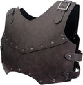 Medieval Faux Leather Chest Armor for LARP - Adjustable Vintage Vest