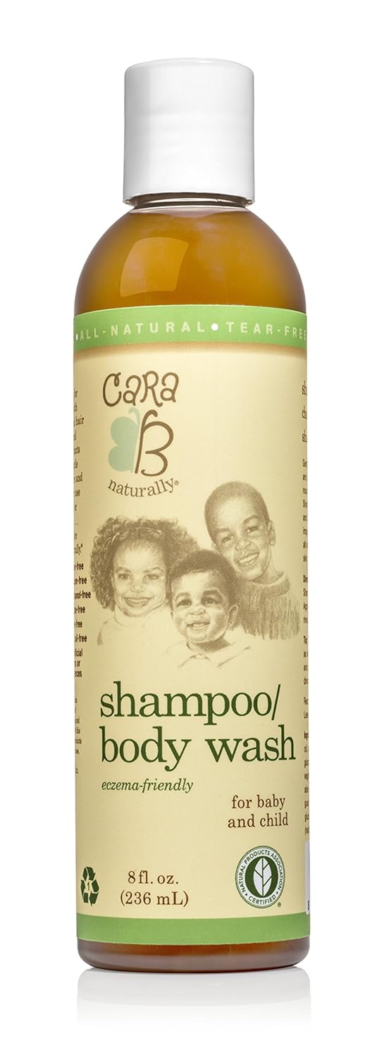 Organic Baby Shampoo & Wash - Gentle on Curly Hair, Eczema-Friendly, 8 oz