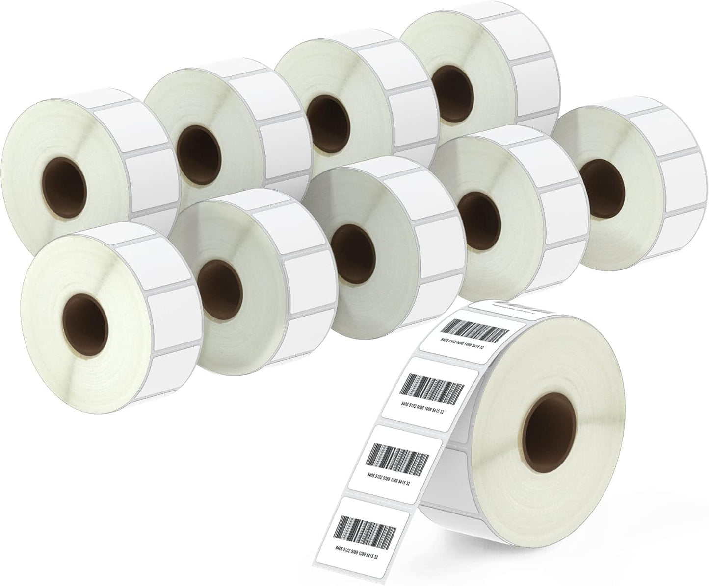 BETCKEY Premium Barcode Labels for Zebra Printer [10 Rolls]
