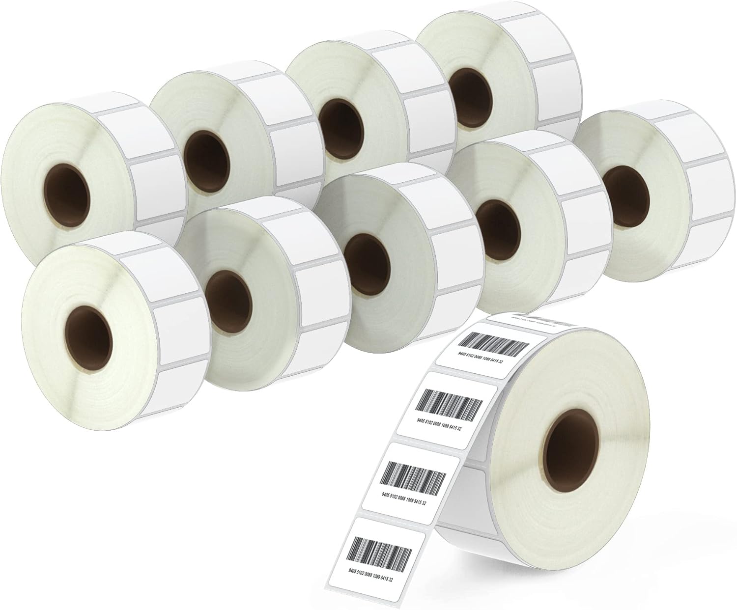 BETCKEY Premium Barcode Labels for Zebra Printer [10 Rolls]