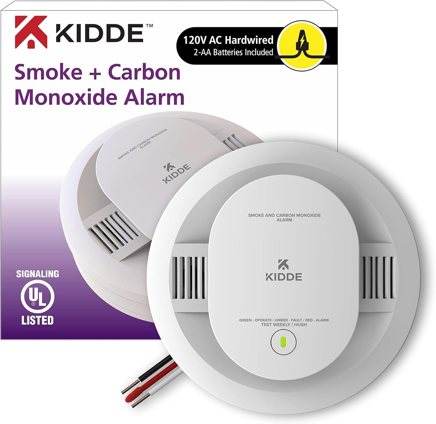 Kidde Hardwired Smoke & Carbon Monoxide Detector with Backup