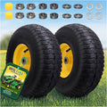 15x6.00-6 Tire and Wheel Assembly 2 Pack - Front Mower Replacement