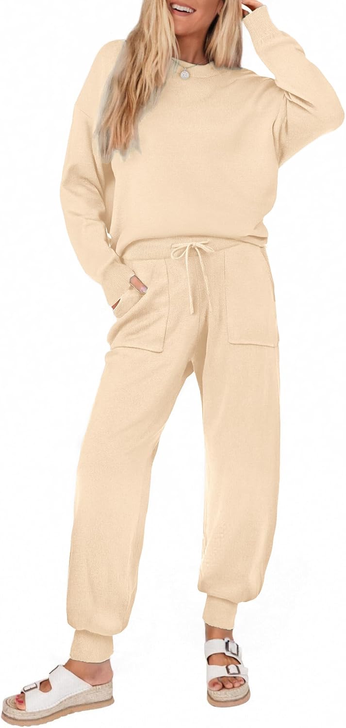 Ekouaer Women's 2 Piece Lounge Set for Cozy Comfort and Style