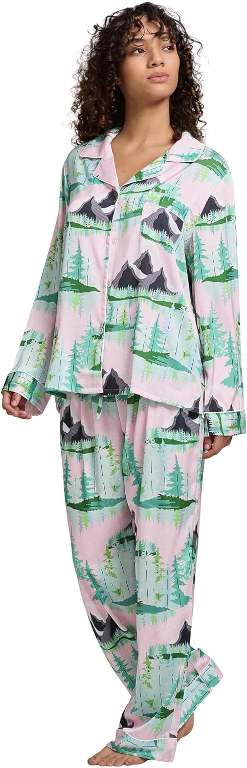 Womens Silk Satin Pajamas Set for Comfortable Sleepwear