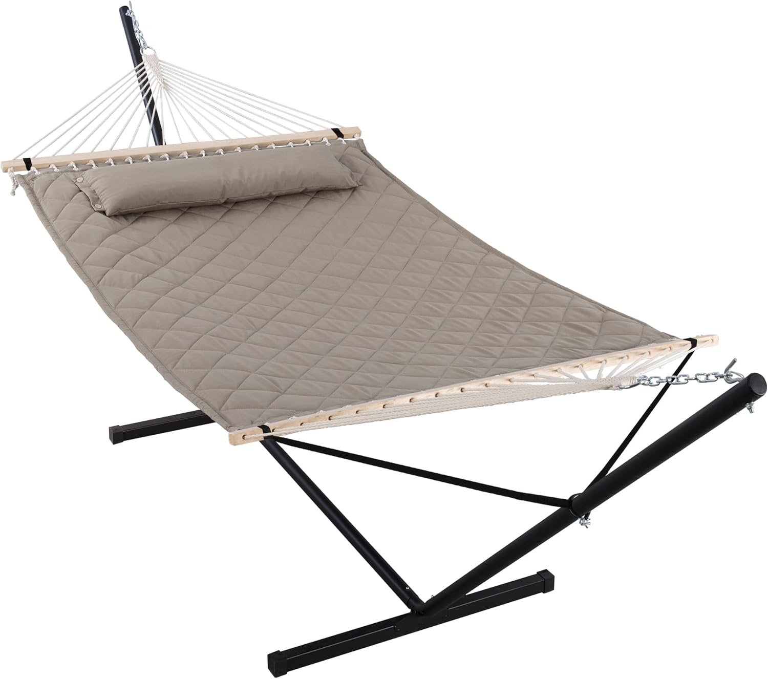 2 Person Hammock with Stand, Heavy Duty 450 LBS Capacity