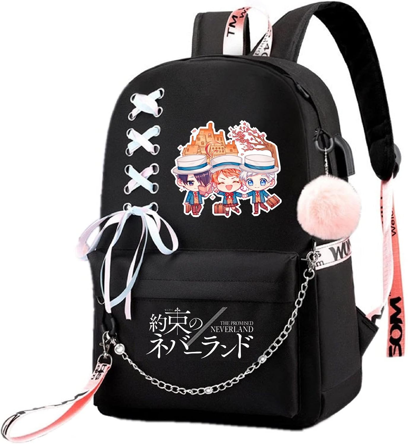 ISaikoy Anime The Promised Neverland Backpack for School