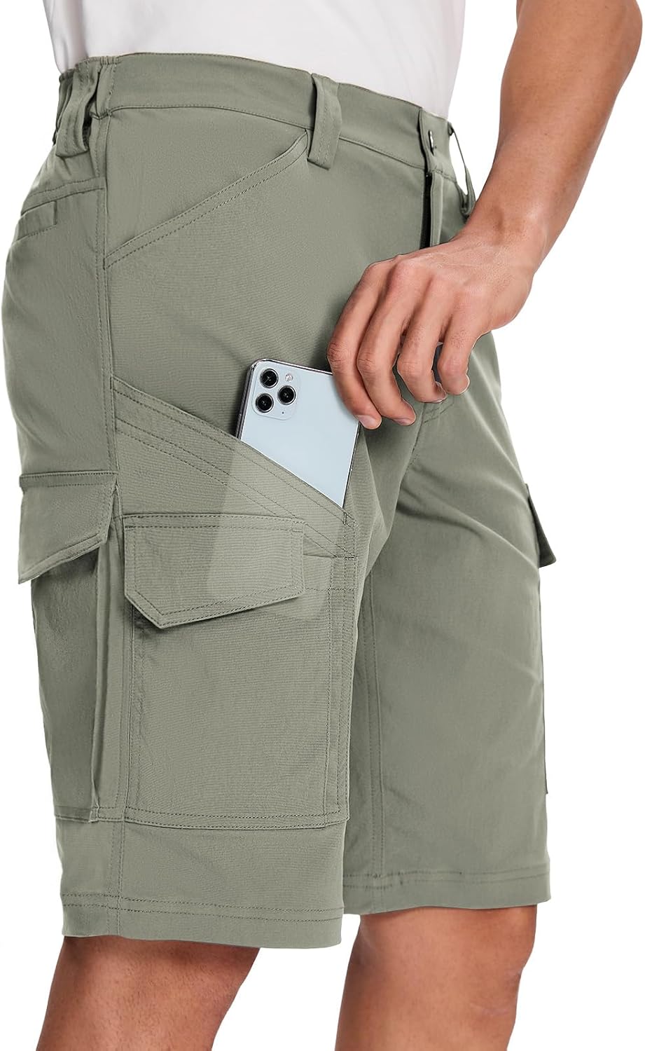 Moosehill Mens Hiking Shorts Lightweight Quick Dry Tactical Cargo