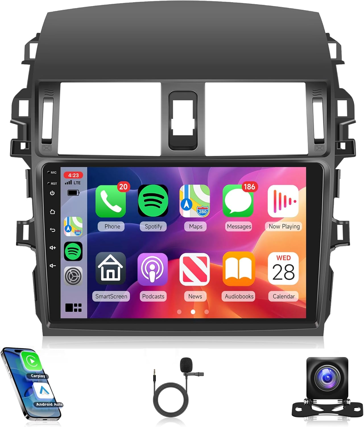 2G+64G Car Radio Carplay for Toyota Corolla 2009-2013 Review