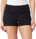 Womens Luscious Curvy Mid-Rise Denim Insta Stretch Shorts - 3in & 9in