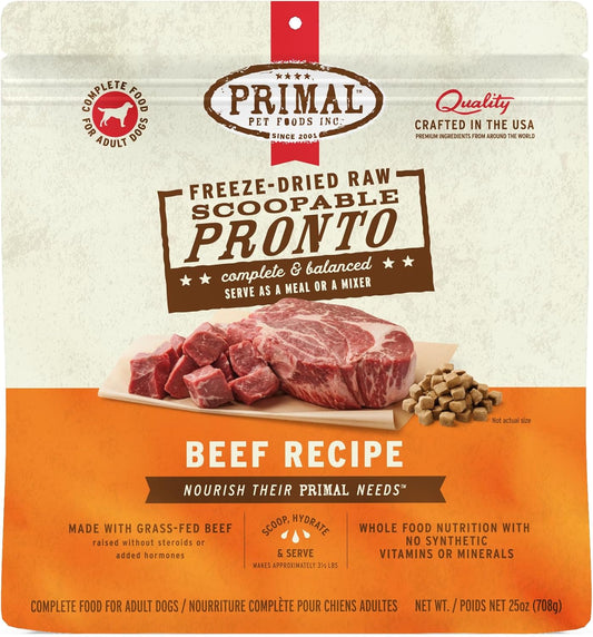 Primal Freeze Dried Dog Food Pronto Mini Nuggets Beef Review