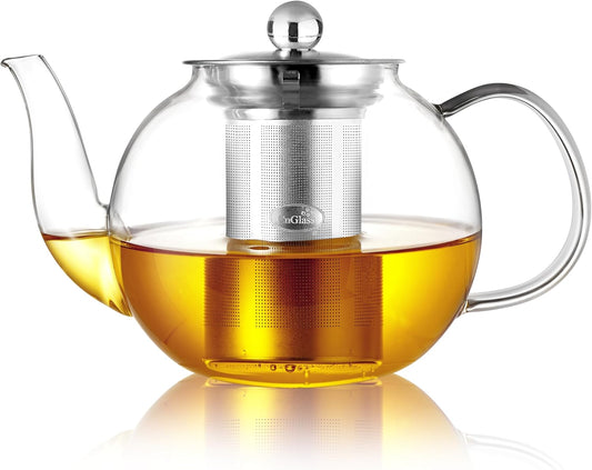 40oz Glass Teapot with Removable Infuser for Tea Lovers
