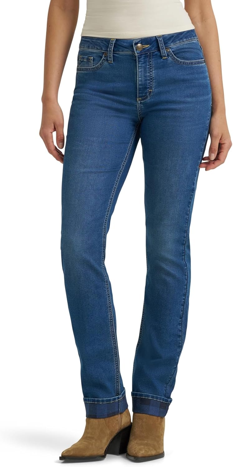 Lee Womens Legendary Mid Rise Straight Leg Jean for Comfort