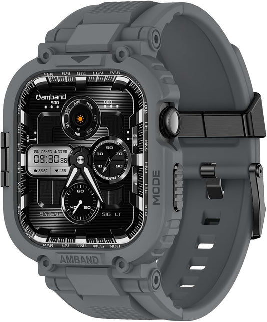 Rugged Military Grade Apple Watch 46mm Case by amBand