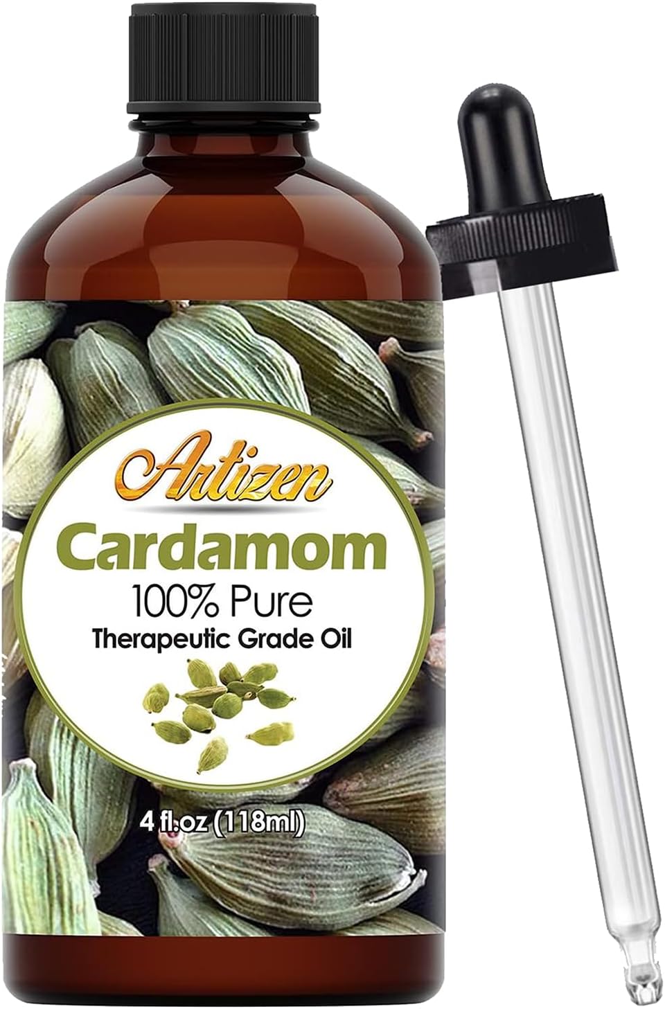 Artizen 4oz Cardamom Essential Oil - Pure Natural Quality