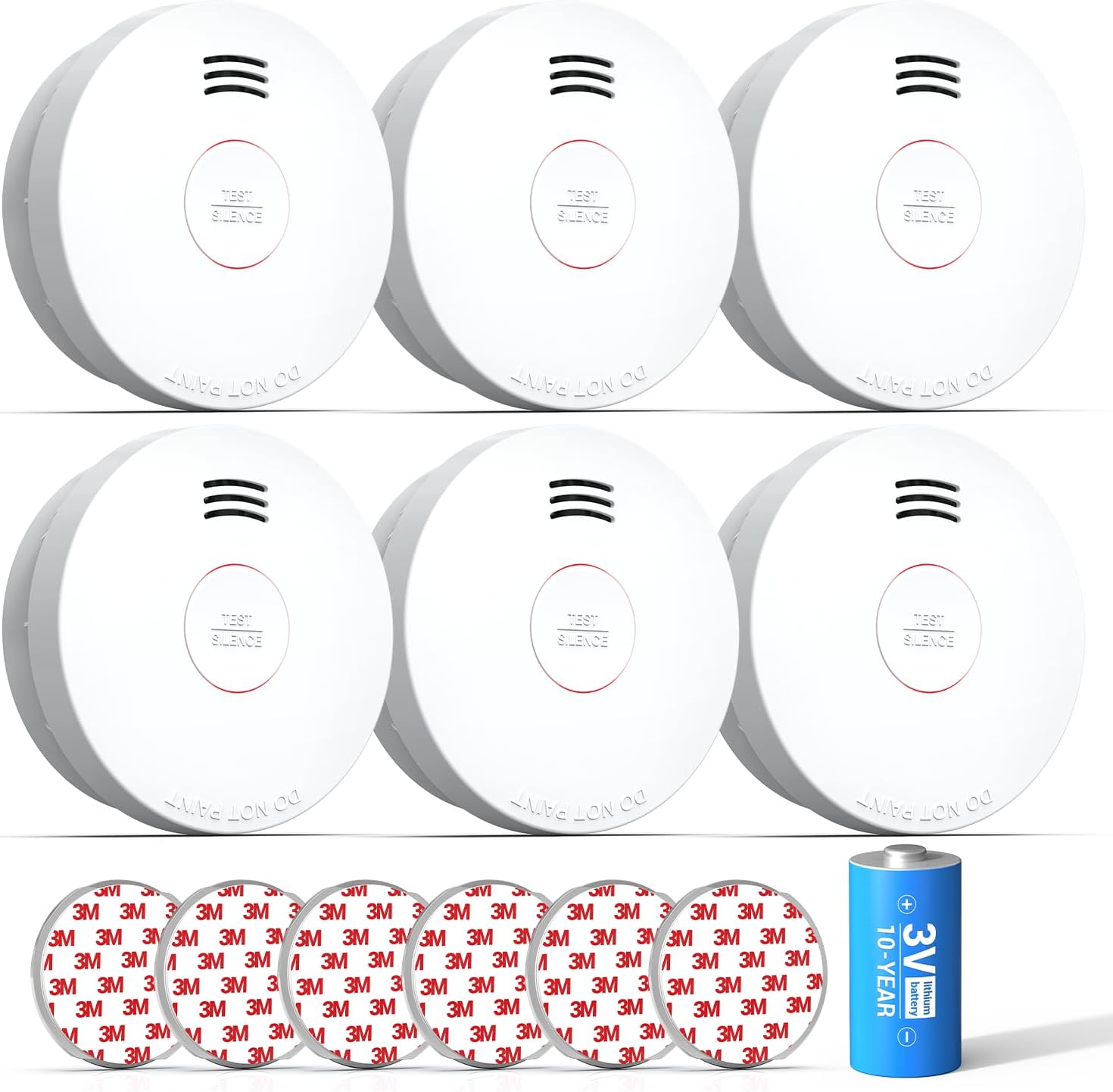 SITERWELL Smoke Detector with 10 Year Battery for Home Safety