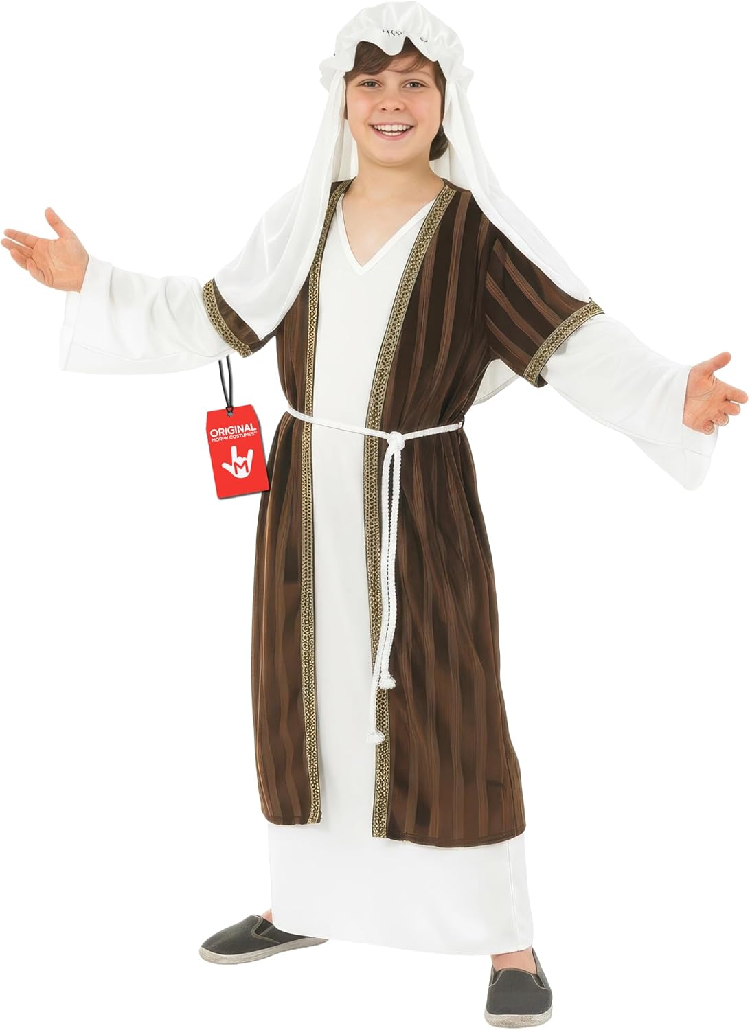Brown Shepherd Costume for Kids - Perfect for Christmas Plays