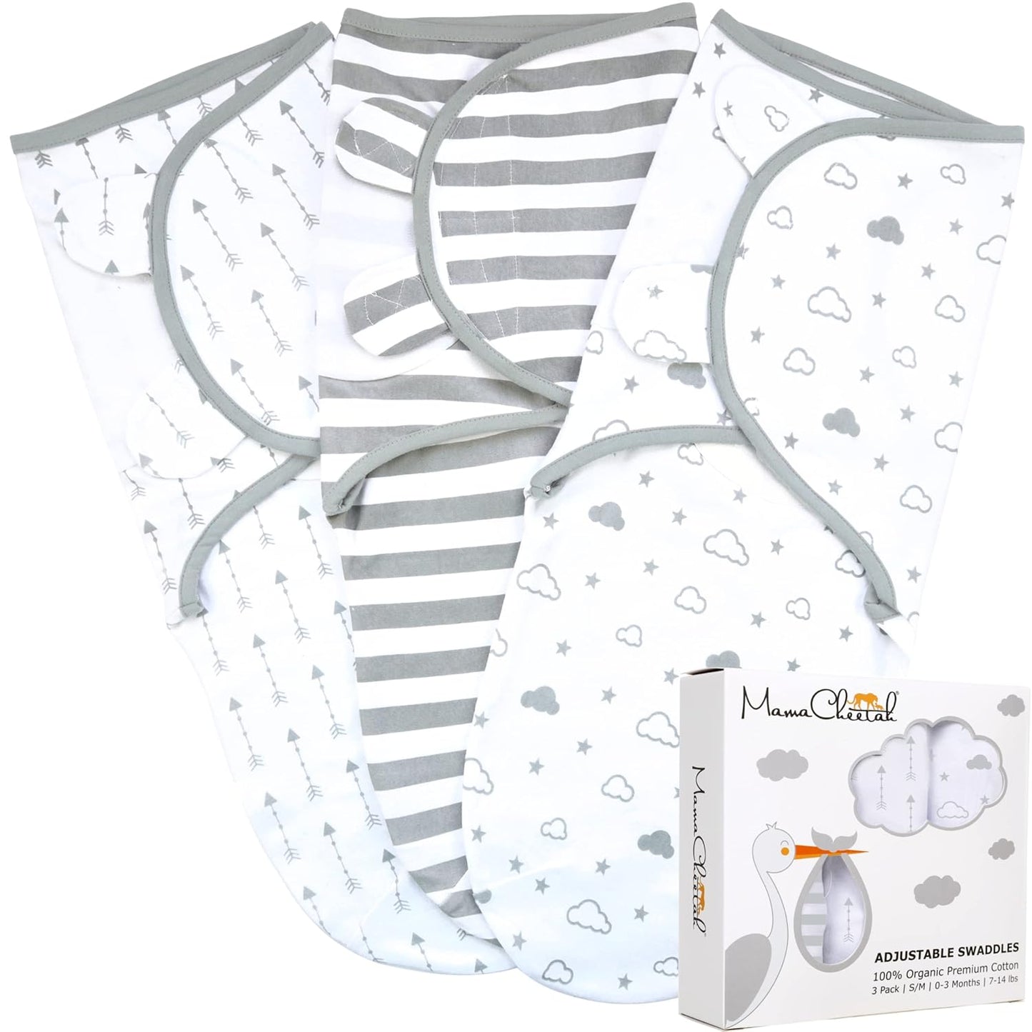 Mama Cheetah Preemie Swaddle Sack for Healthy Sleep & Comfort