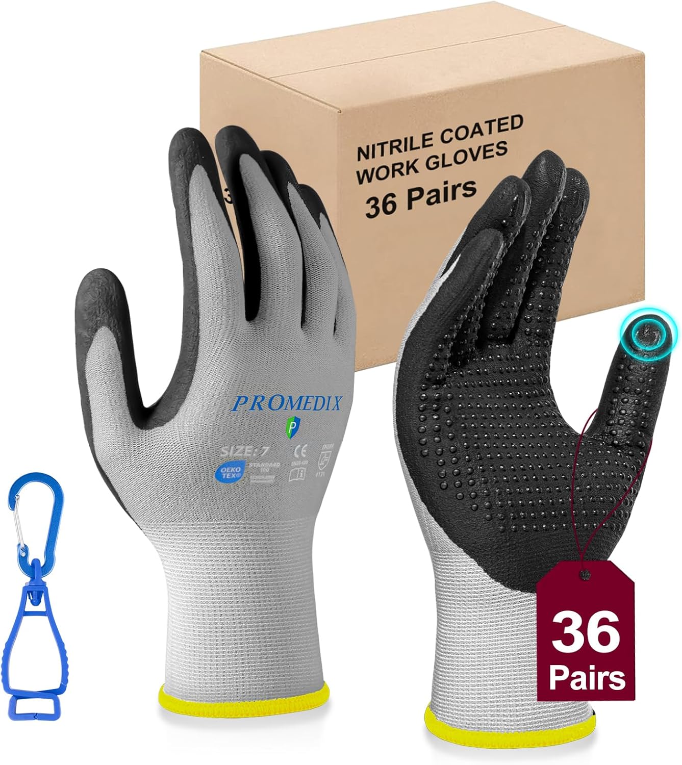 PROMEDIX P Nitrile Coated Work Gloves for Ultimate Grip