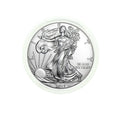 2017 1 oz American Silver Eagle - Protective Holder & COA