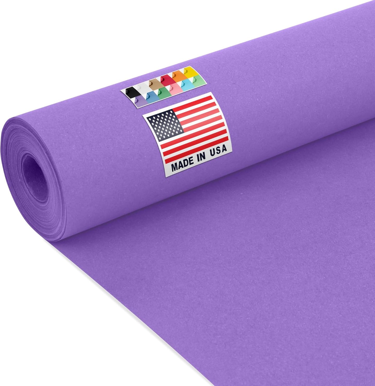 Vibrant 24in x 1200in Lilac Kraft Paper Roll for Arts & Crafts