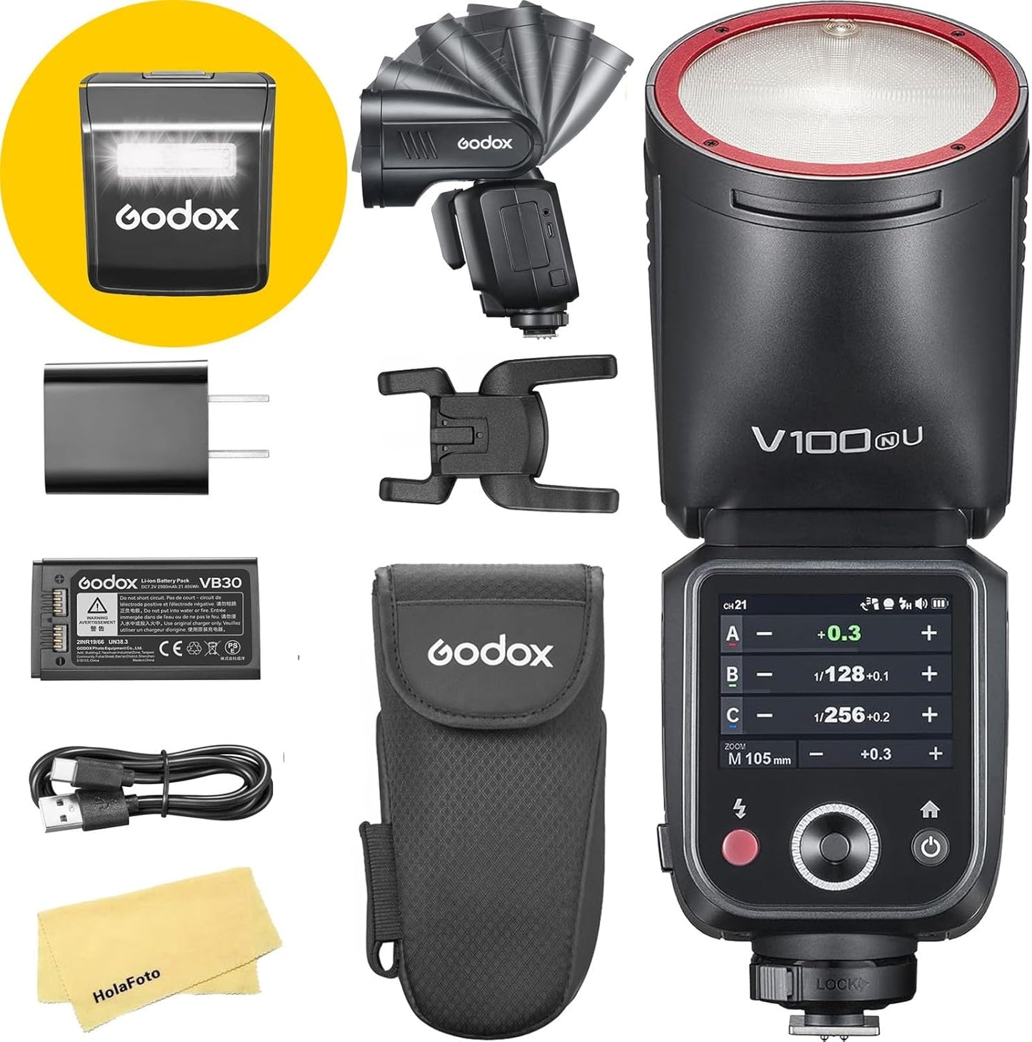GODOX V100 V100N Camera Flash: 100Ws Power & Fast Recycle Time