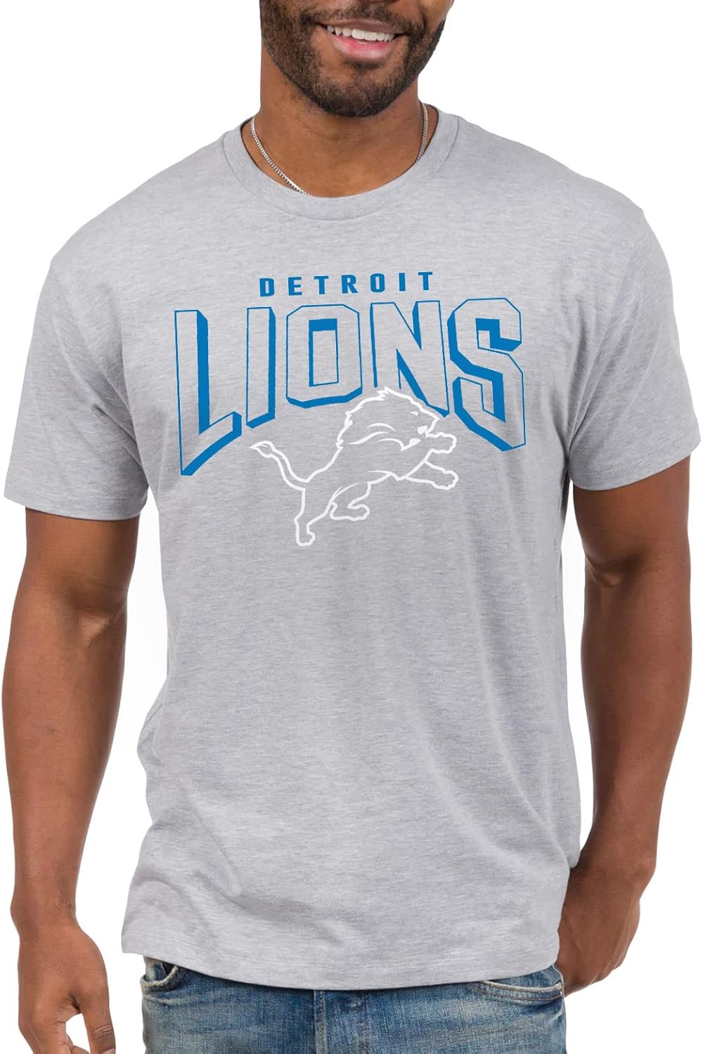 Detroit Lions Unisex Short Sleeve Fan Shirt - Bold Logo Tee