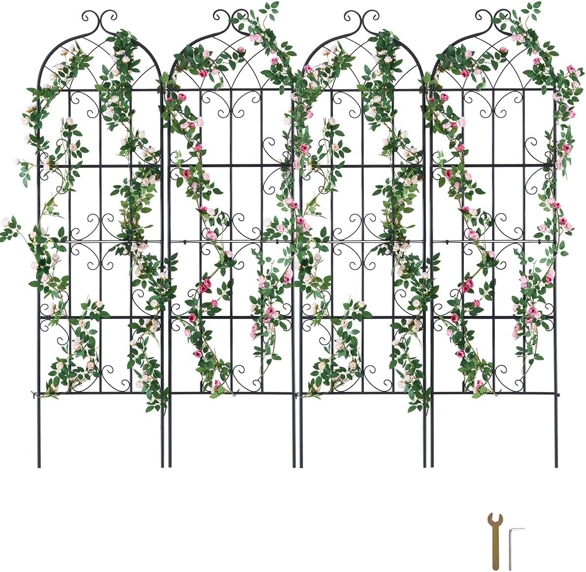 VEVOR 71 x 20 in Rustproof Metal Garden Flower Trellis