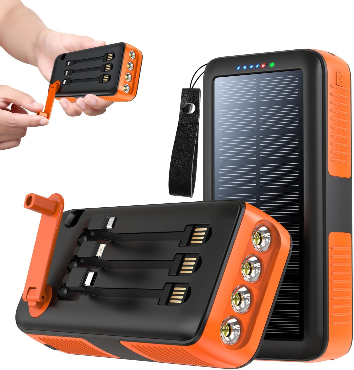 Solar Charger Power Bank 63200mAh for Outdoor Adventures