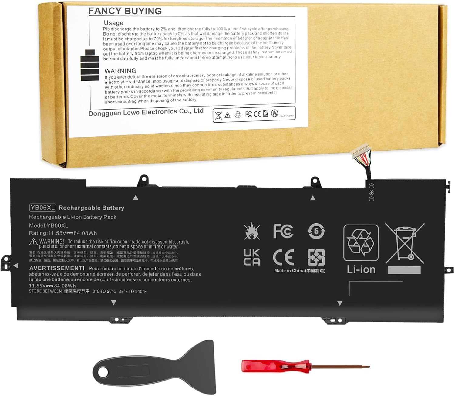 YB06XL Laptop Battery for HP Spectre x360 - Reliable Power Source