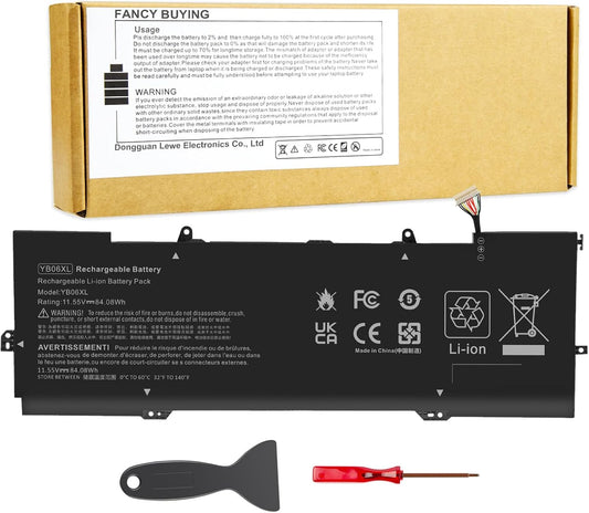 YB06XL Laptop Battery for HP Spectre x360 - Reliable Power Source