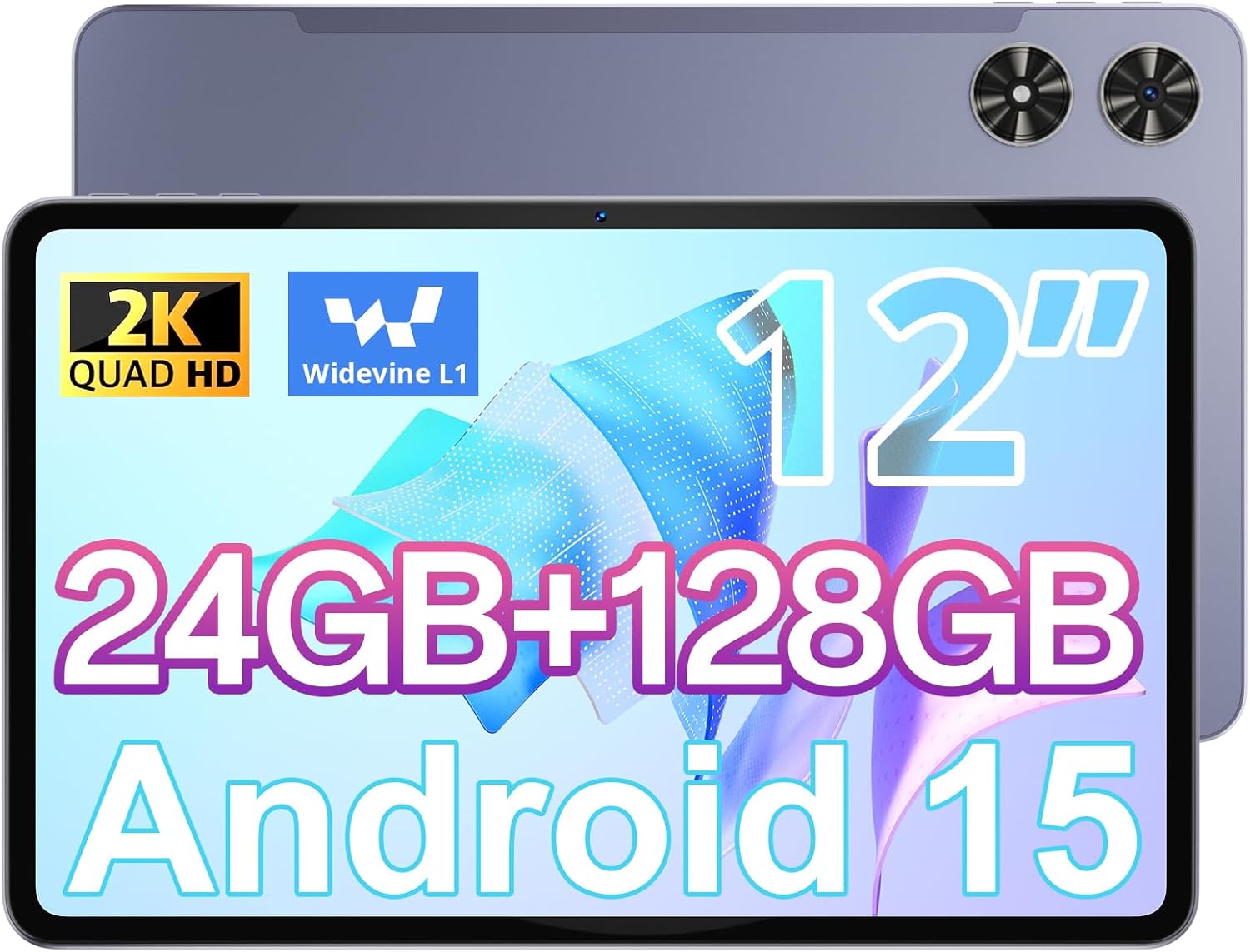 Android Tablet 12 Inch with 24GB RAM and 128GB Storage