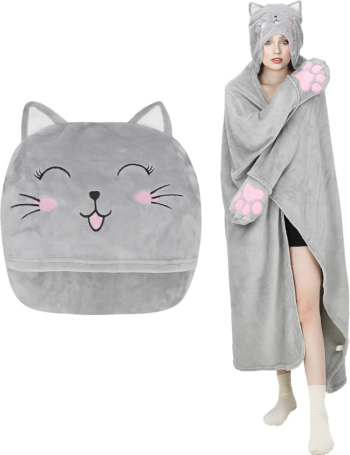 Warm & Cozy Hooded Blanket for Women