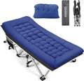 Foldable Camping Cots for Adults 28in Extra Wide Cot with Mattress
