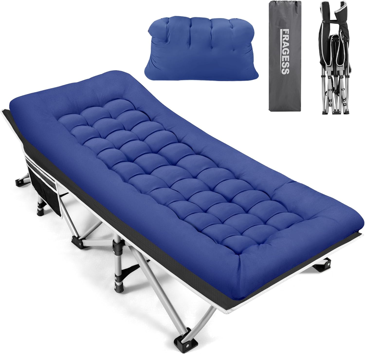 Foldable Camping Cots for Adults with Removable Mattress