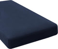 Navy Chaise Cover for L Shaped Sofa - Super Stretch Jacquard