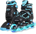 MammyGol Adjustable Inline Skates for Kids with Light up Wheels FOUR