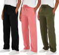 Women's Fleece Sweatpants 3 Pack for Comfort and Style