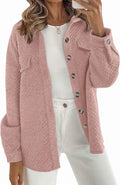 Women's Oversized Shacket Coat - Lightweight Button Down Fall Jacket
