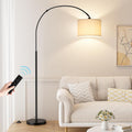 Dimmable Arc Floor Lamp with Remote - Adjustable Color and Brightness