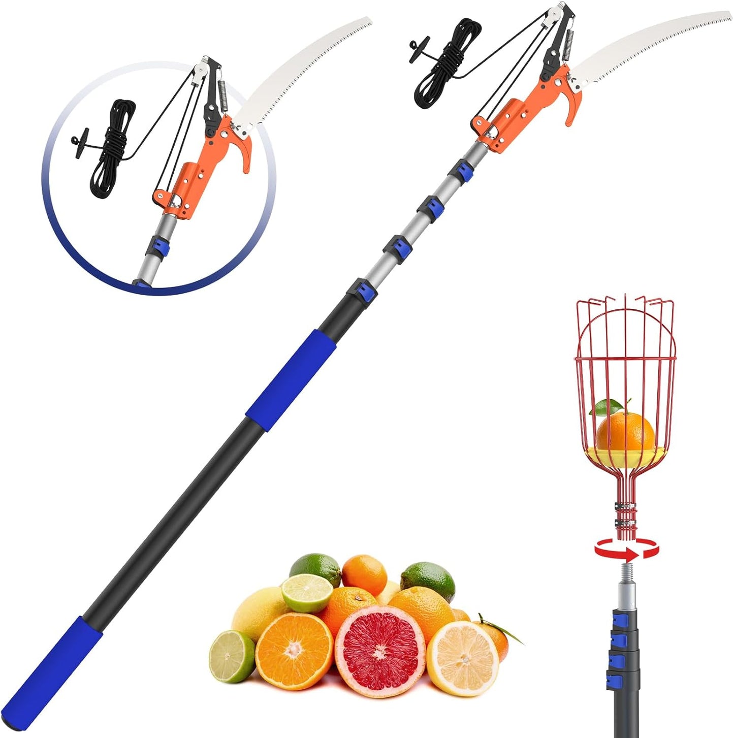 26FT Reach Pole Saw and Tree Trimmer for Easy Yard Care
