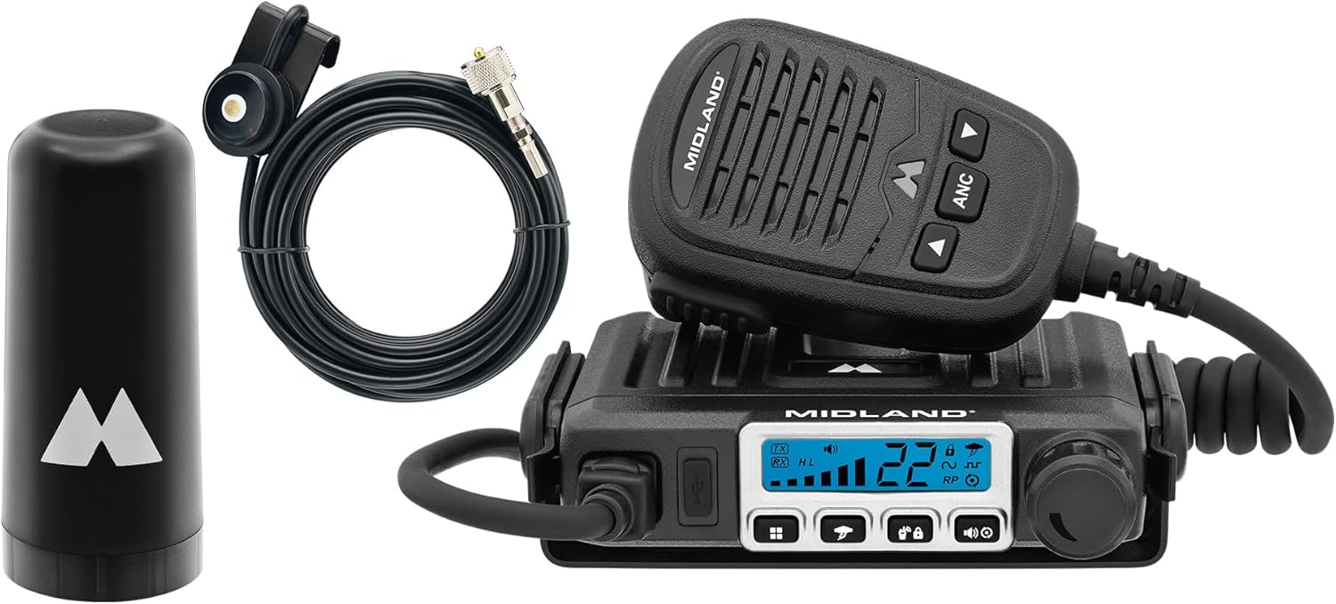 Midland MXT115VP3 GMRS MicroMobile Two-Way Radio for Outdoors
