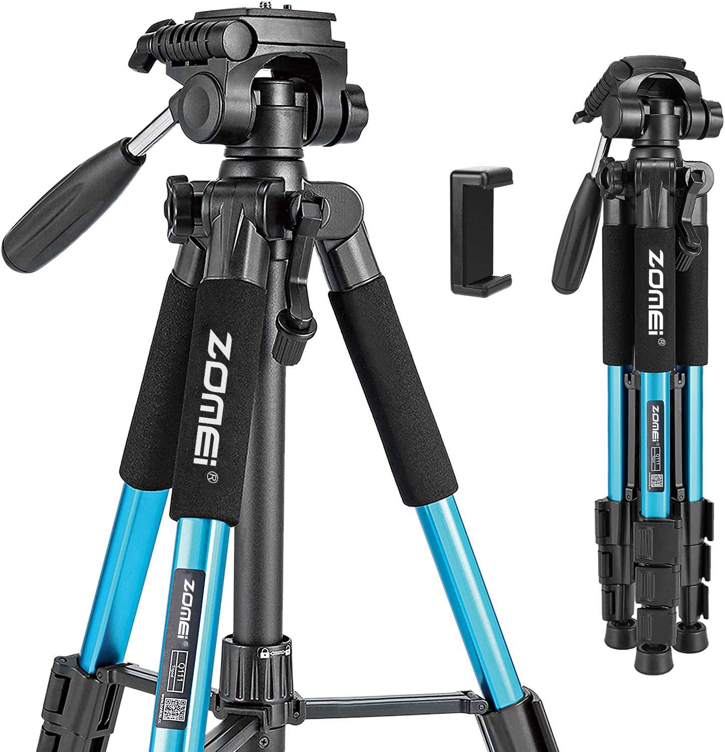 Portable 55-inch Camera Tripod Q111 for DSLR and Cell Phones
