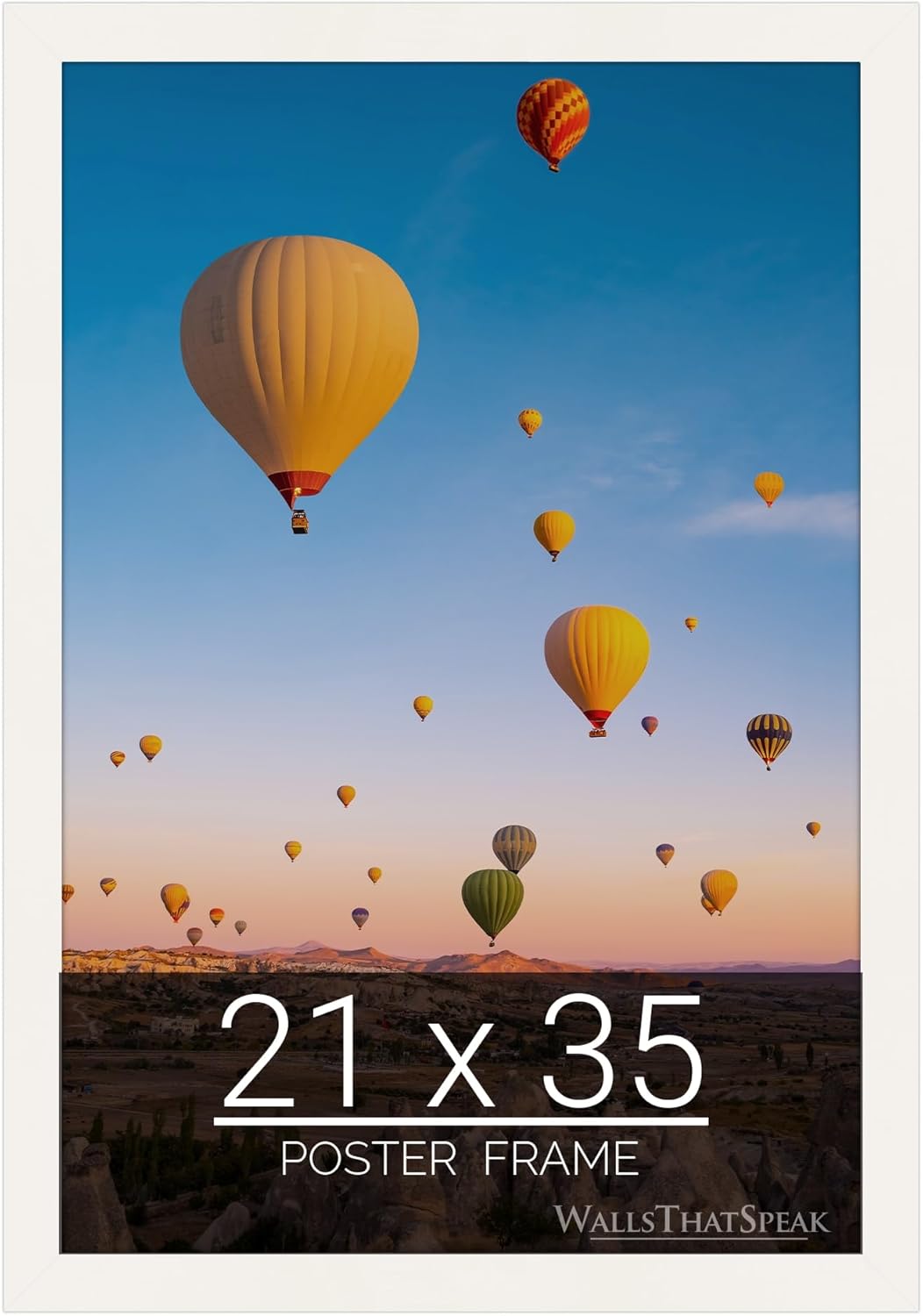 21x35 White Picture Frame for Puzzles, Posters, and Photos