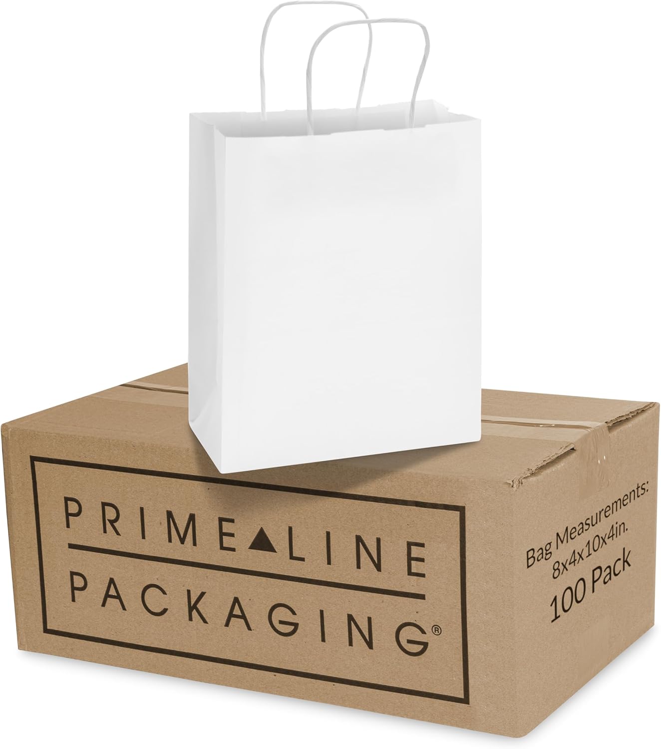 Sturdy White Paper Gift Bags for Retail and Personal Use