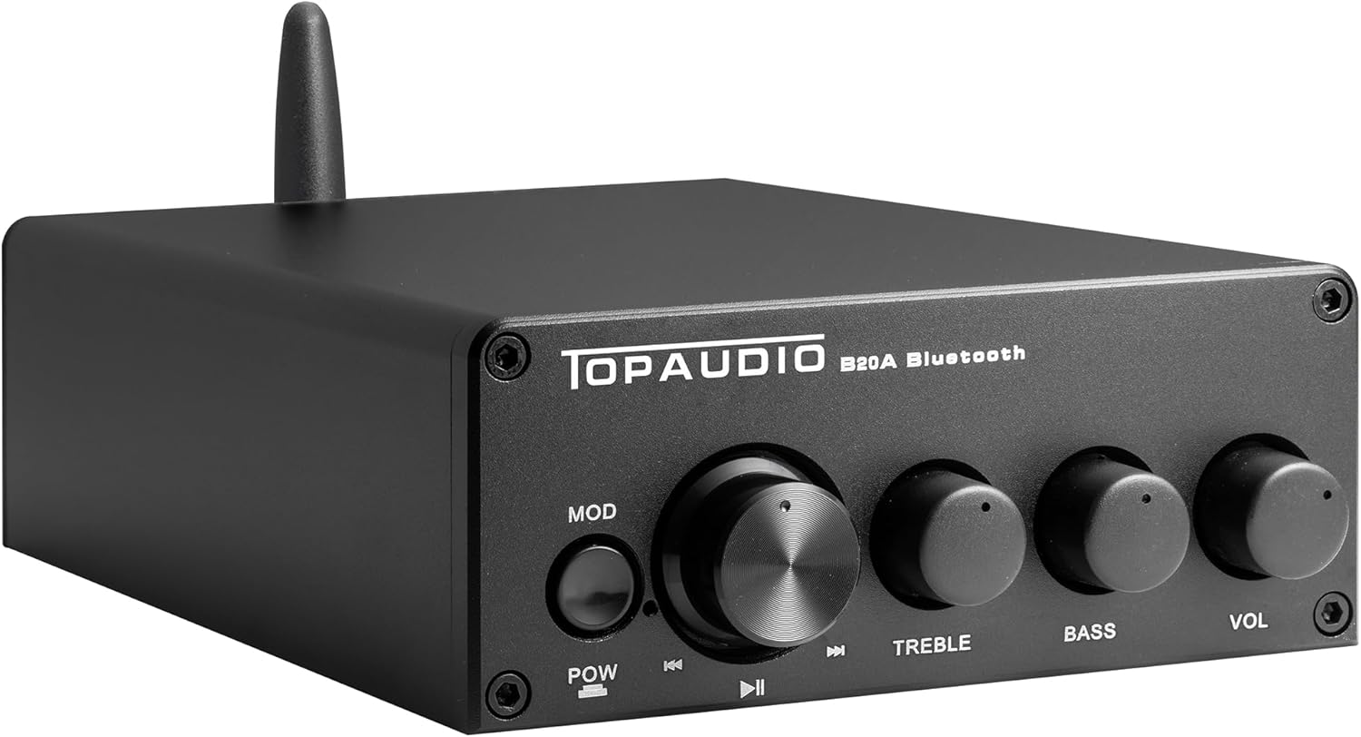 TOPAUDIO: Hi-Fi Bluetooth 5.0 Stereo Amp - 100W x 2!