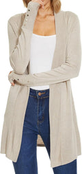 Spicy Sandia Women's Rayon Long Cardigan Sweater - Lightweight Fit