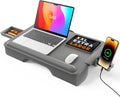 Lap Desk with Cushion and Drawer - Portable Laptop Table for Bed