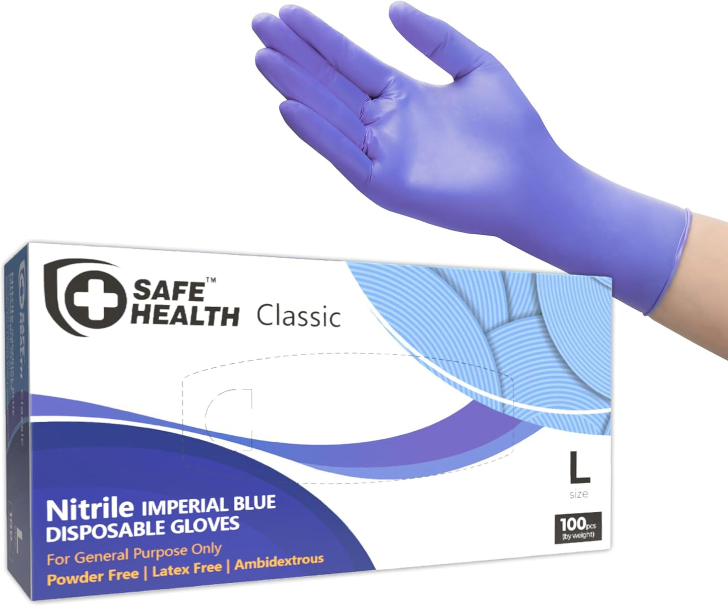 Secure Grip: Nitrile Blue Disposable Gloves | Latex-Free | Powder-Free