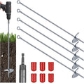 Ground Anchors 30 in Spiral Blade Kit - Heavy Duty Wind Stakes